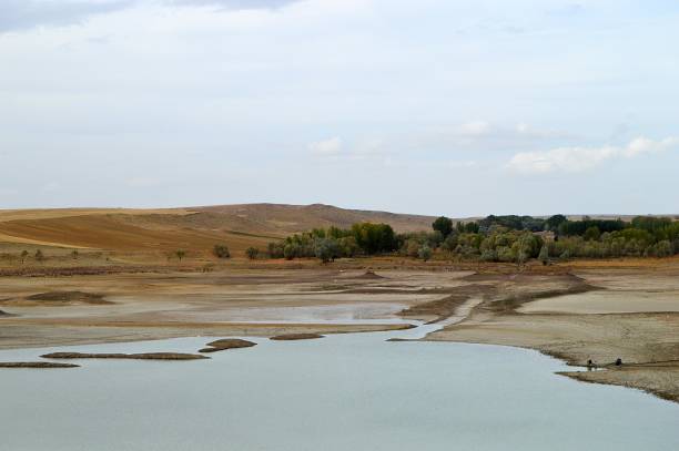 istock droughts, global warming resulting in droughts and diminution of dam waters. 860581630