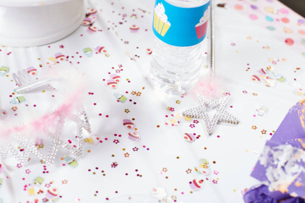 istock Festive table for a party for children 860586866