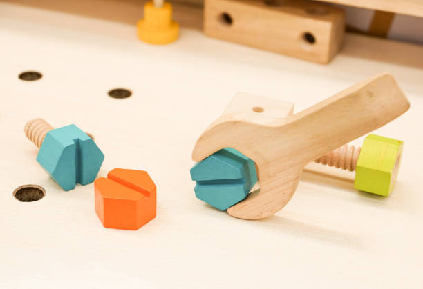 istock Wooden tool toys 860586976