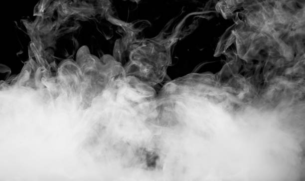 istock smoke on the black background on the black background 860590652