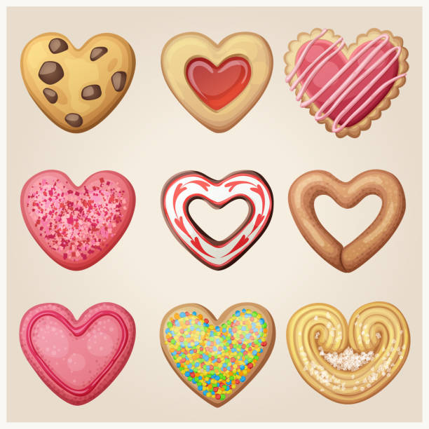 8,676 Heart Cookie Illustrations & Clip Art - iStock | Heart cookie  decorating, Heart cookie cutter, Heart cookie frosting