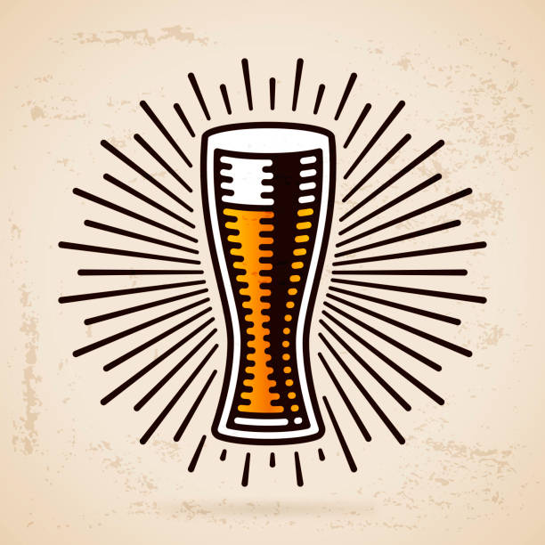 ilustrações de stock, clip art, desenhos animados e ícones de beer glass - lager beer