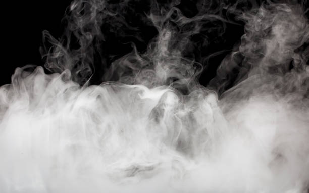istock smoke on the black background on the black background 860594658