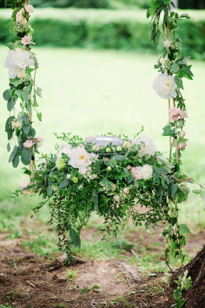 istock wedding flowers decoration, outdoor, fine art. 860609724