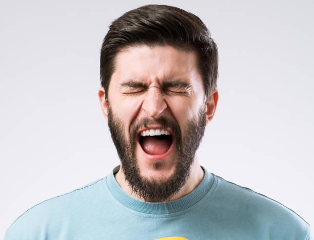istock Emotions of bearded man 860610216