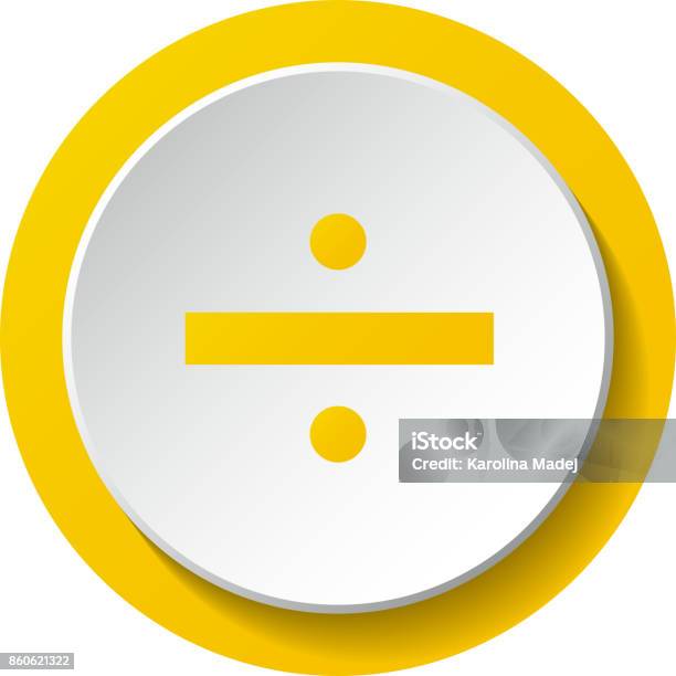 Division Math Symbol Vector Stock Illustration - Download Image Now ...
