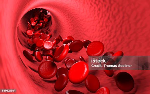 Erythrocyte Stock Photo - Download Image Now - Blood Flow, Blood, Blood Clot
