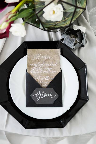 istock plate set up for wedding celebration with decoration 860623888