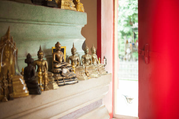 Buddha statue Buddha statue That was placed inside the temple. to the struggle against world terrorism statue photos stock pictures, royalty-free photos & images