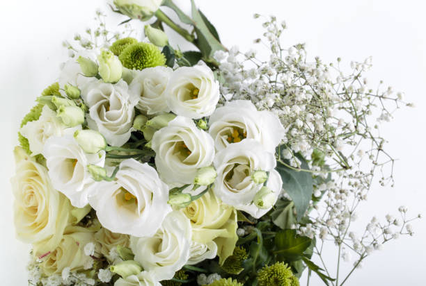 istock Close up of white roses 860628576