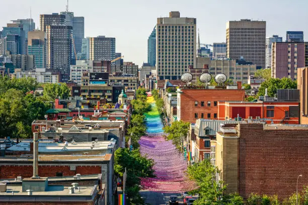 Montreal view of the gay village