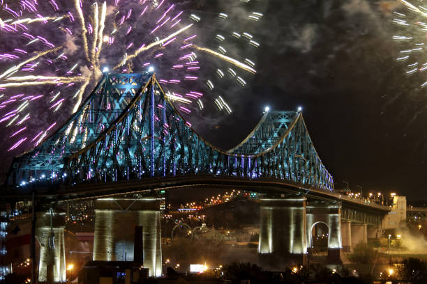 istock Montreal-375th-celebration-Jacques-Cartier Bridge 860635270
