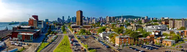 Panoramic view of Montreal east downtown