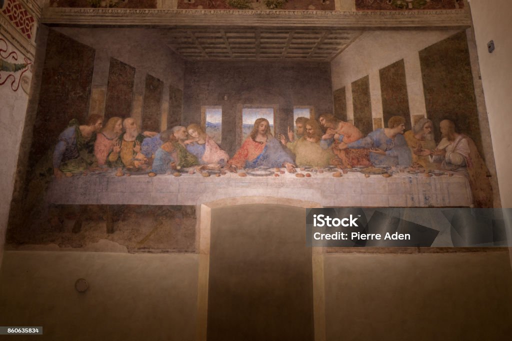 The last supper in Milan The last supper in Milan, Italy Leonardo Da Vinci Stock Photo