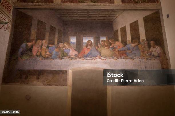 The Last Supper In Milan Stock Photo - Download Image Now - Leonardo Da Vinci, Dinner, Religious Saint