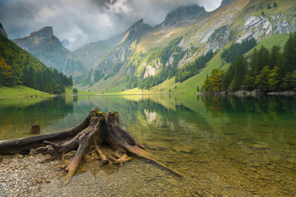 Bergsse in the Swiss Alps. A popular excursion destination in the canton of Appenzell.