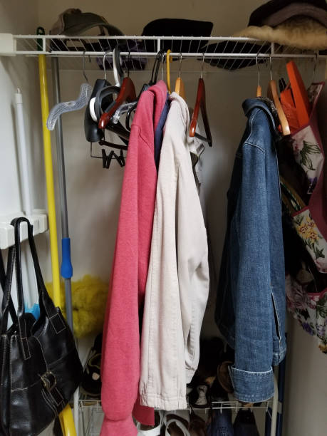 istock Clothes in the closet 860649552