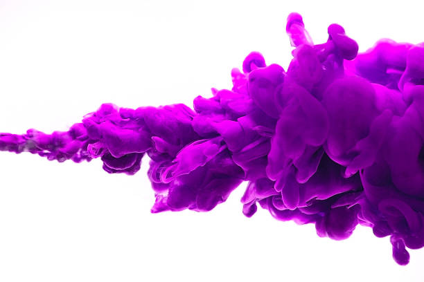 istock Acrylic colors and ink in water. Abstract frame background. Isolated on white 860650604