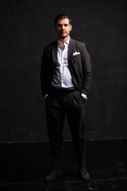 istock Elegant young handsome man. Studio fashion portrait 860658270