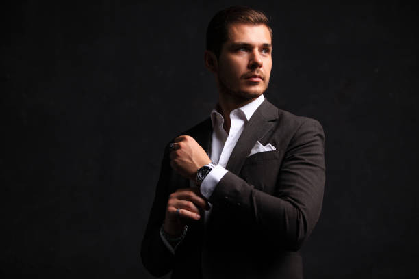 istock Elegant young handsome man. Studio fashion portrait 860658272