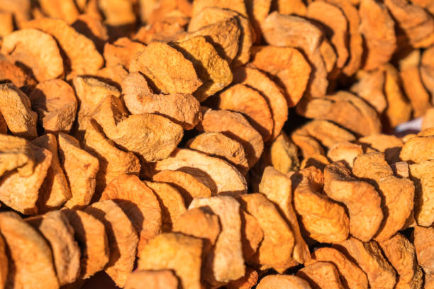 istock Dried apples on the outdoor market 860678580