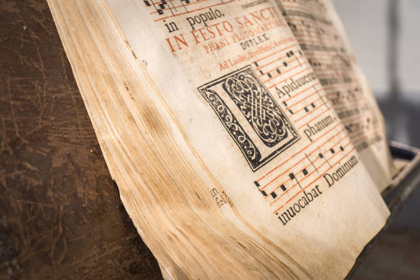 istock church choir books on a wooden lectern 860679190