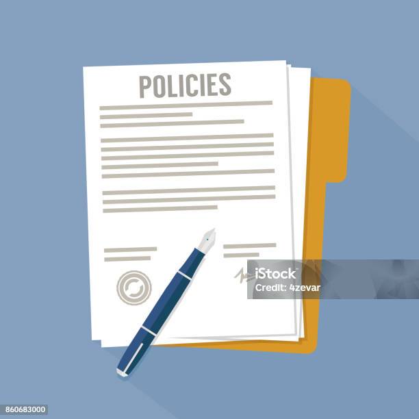 Policy Document Background Policies Document Stock Illustration - Download Image Now - Advice ...
