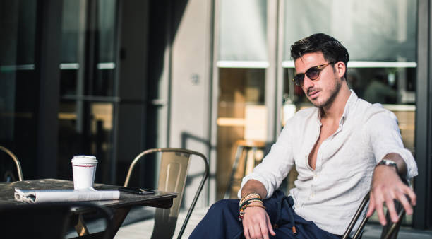 istock Young man in coffee shop 860700398