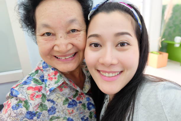 istock Selfie Senior woman with daughter 860701830
