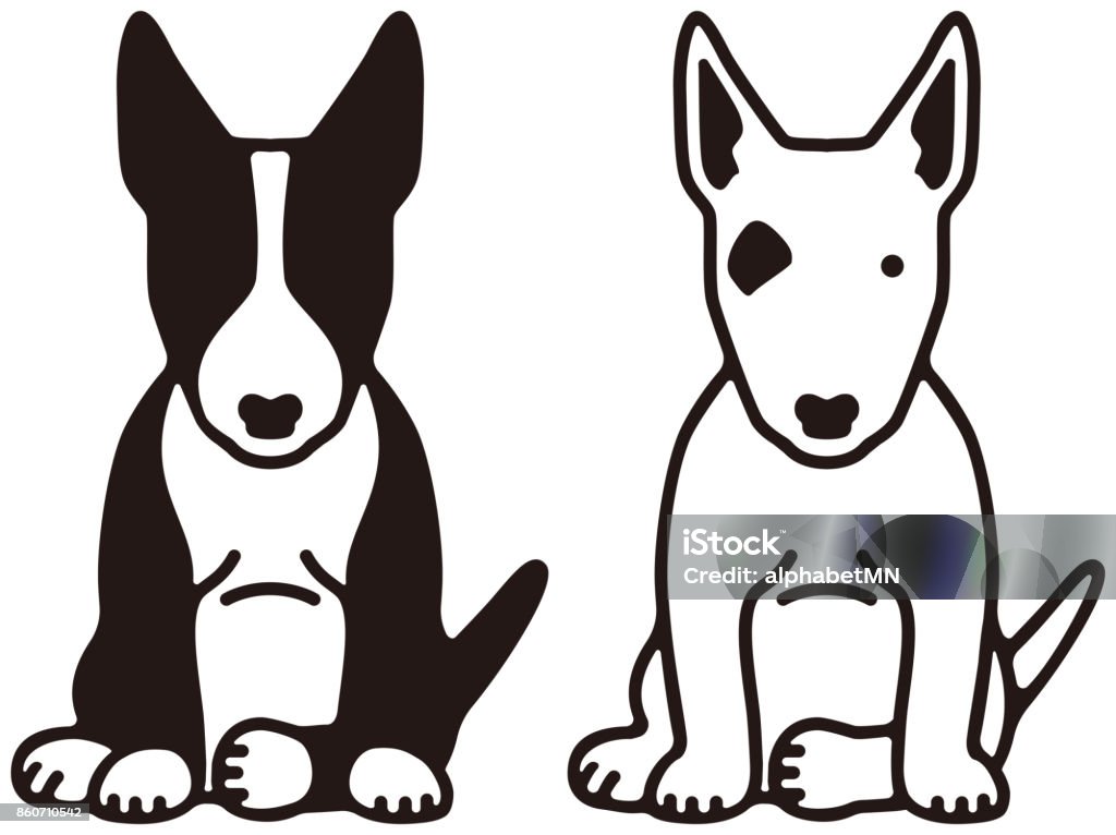 Bull terrier Bull Terrier stock vector