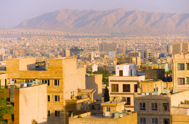 istock Tehran residential buildings, skyline. Iran 860710862