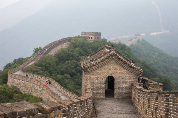 istock Great Wall of China in a morning mist 860711100