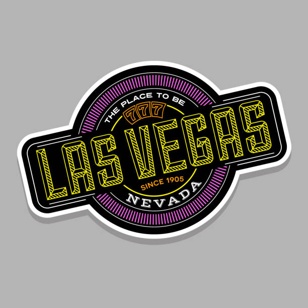 Las Vegas Nevada Linear Emblem Design For T Shirts Travel Stickers And  Patches Stock Illustration - Download Image Now - iStock
