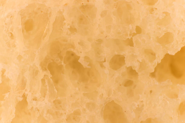 istock Pulp of bread macro closeup. Texture background. 860721598
