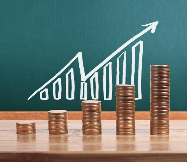 istock graph coins stock finance  business concept 860728410