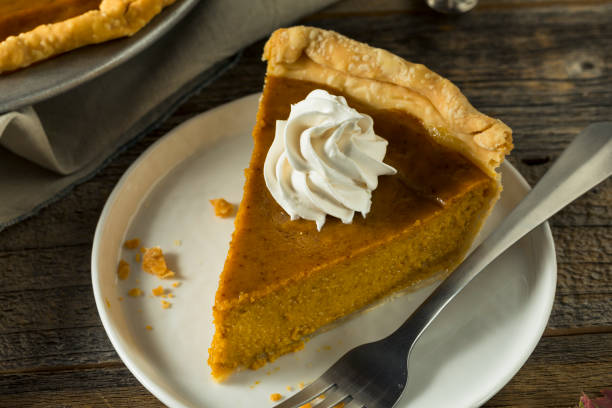 istock Sweet Homemade Orange Thanksgiving Pumpkin Pie 860733122
