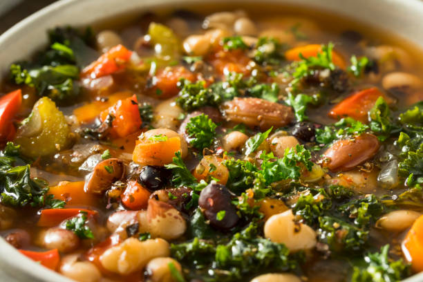 istock Hot Organic Homemade 10 Bean Soup 860733302