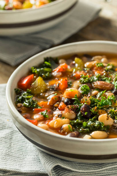 istock Hot Organic Homemade 10 Bean Soup 860736510