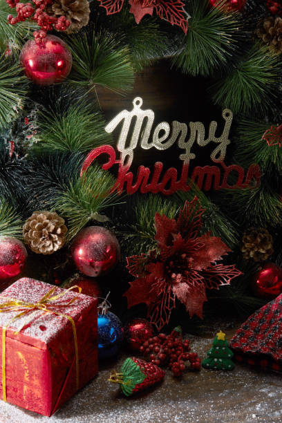 istock Christmas background, Christmas present and decoration 860739126