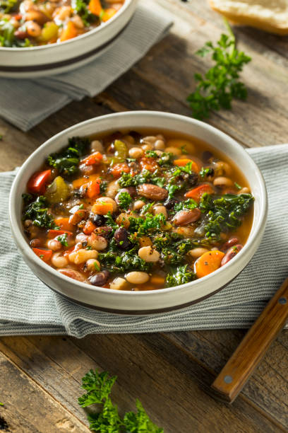 istock Hot Organic Homemade 10 Bean Soup 860740242