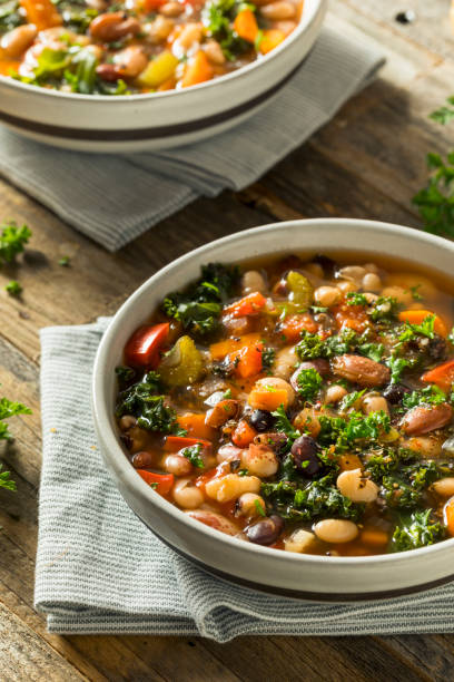 istock Hot Organic Homemade 10 Bean Soup 860742984