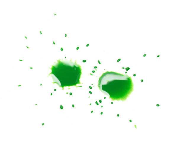 istock green spot blotch on white background 860750870