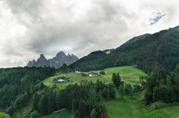 Village in the Dolomites in Italy