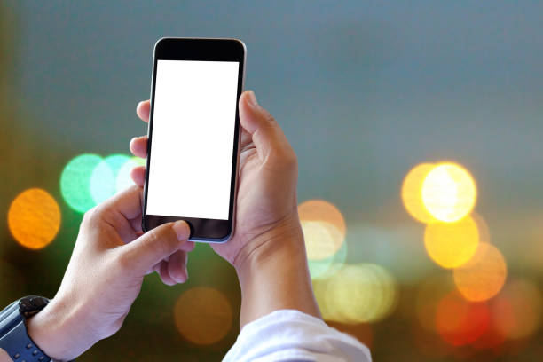 istock Business man hands holding and using mobile phone. 860760970