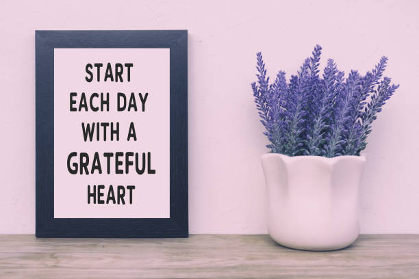 istock Inspirational Quotes - Start Each Day With Grateful Heart 860766794