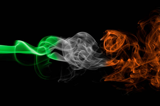 istock Ireland national smoke flag 860774568