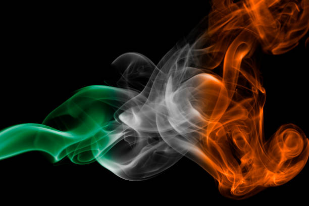 istock Ireland national smoke flag 860774648