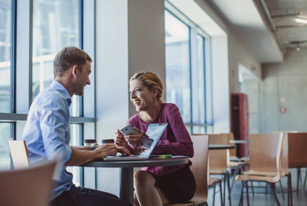 Business Couple on Coffee Break