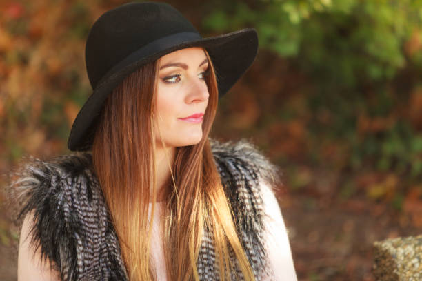 istock Pretty girl in park 860782642
