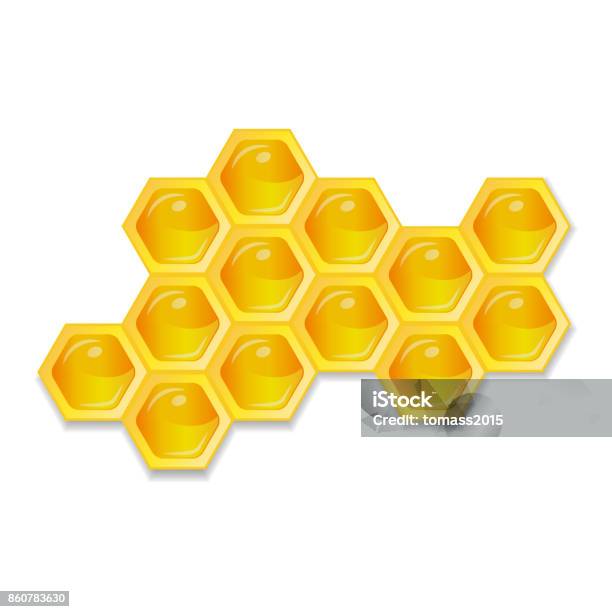 Organic Raw Honey Healthy Food Production Stock Illustration - Download Image Now - Abstract, Animal, Animal Nest